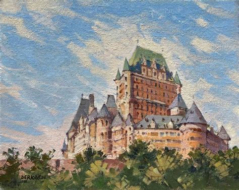 QUEBEC city, Je me souviens... Painting by Vladimir Derkach | Saatchi Art