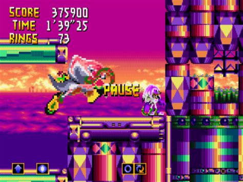 While playing Knuckles Chaotix I hit just the right amount of power-ups ...