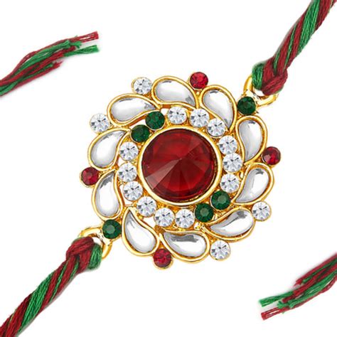 Semi Precious Rakhi Online for brothers | Stone Rakhis