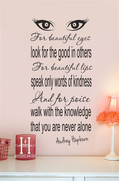 Audrey Hepburn Quotes Decals | schöne zitate leben