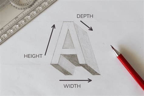 How To Draw 3d Block Letters Step By Step