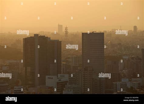 Tokyo skyline at sunset from Shinagawa Tokyo, Japan Stock Photo - Alamy