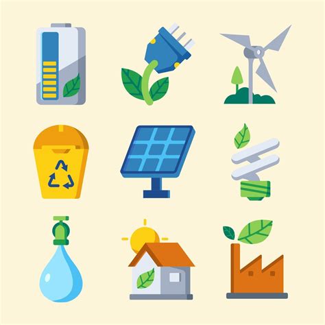 Green Technology Icon Collection 2181290 Vector Art at Vecteezy