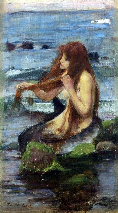 The Mermaid (Study), 1892, by John William Waterhouse | Mermaid art ...