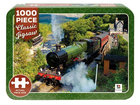 Classic Jigsaws: Steam Train in North Wales 1000pc Jigsaw - 1000 Piece Jigsaw Puzzles - Games ...