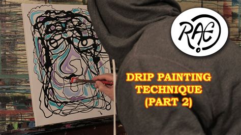 DRIP PAINTING TECHNIQUE (PART 2) Acrylic Painting on Canvas VIBRANT COLOUR!