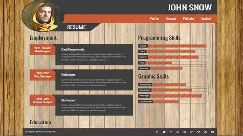 21 Best Resume Portfolio Templates to Download Free - Wisestep