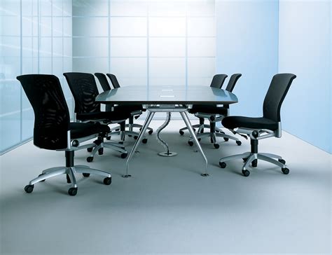 Black Modern Metal Conference Table - Ambience Doré