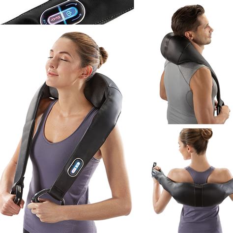 Take a Break with Brookstone’s Cordless Shiatsu Neck & Back Massager with Heat… | The Gifting ...