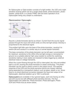 Optocoupler tutorial and optocoupler applications | PDF