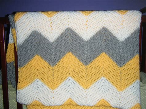 Double Crochet Chevron Pattern Chevron Afghan Yarn Over And Bake ...