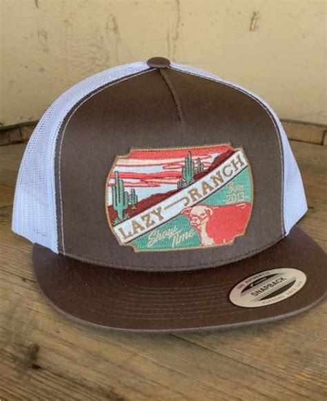 Lazy J Ranch Wear Brown & White 4" LJRW Show Time Cap – Lazy J Ranch Wear Stores