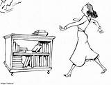 Librarian 12 coloring Page sketch template