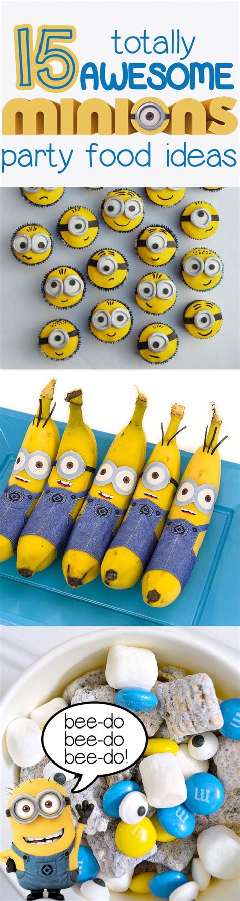 15 Totally Awesome Minions Party Food Ideas - Brownie Bites Blog in 2021 | Minion party, Minion ...