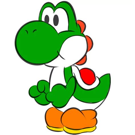 How to Draw Yoshi - Easy Drawing Art