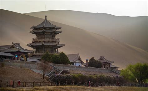 Crescent Lake Pagoda Dunhuang Gansu China Photograph by Adam Rainoff | Pixels