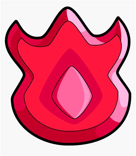 Transparent Volcano Png - Pokemon Fire Gym Badge, Png Download - kindpng