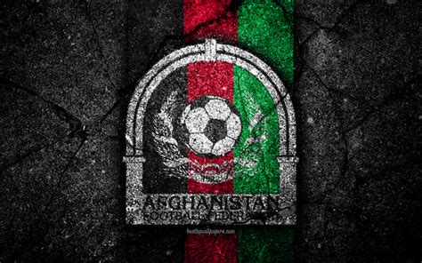 Download wallpapers 4k, Afghanistan football team, logo, AFC, football ...