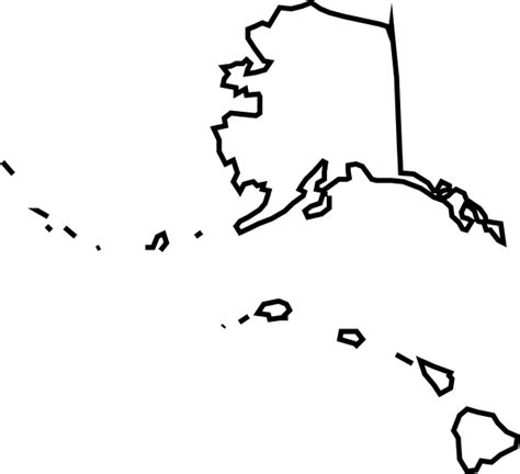 Download Alaska Outline Map | Wallpapers.com