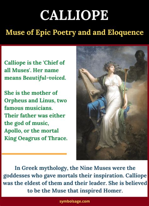 Calliope – Muse of Epic Poetry and Eloquence in Greek Mythology ...