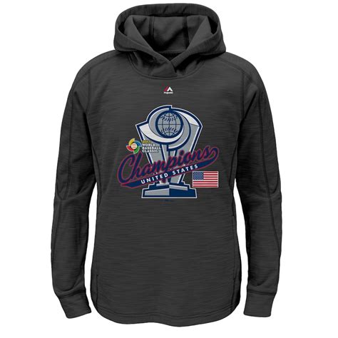 Youth USA Baseball Majestic Charcoal 2017 World Baseball Classic ...