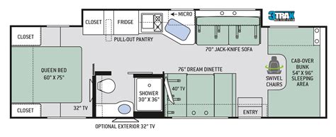 Motor Coach Floor Plans - floorplans.click