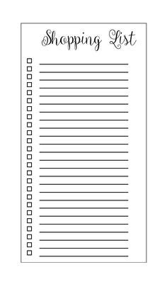 Printable Blank Grocery List | template | Grocery list printable, Shopping list grocery ...