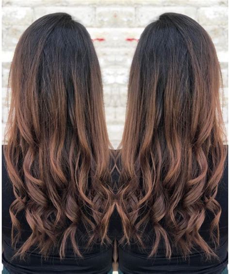 Chestnut brown balayage