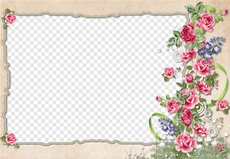 Floral border design, graphic design, flowers, frame png | PNGWing