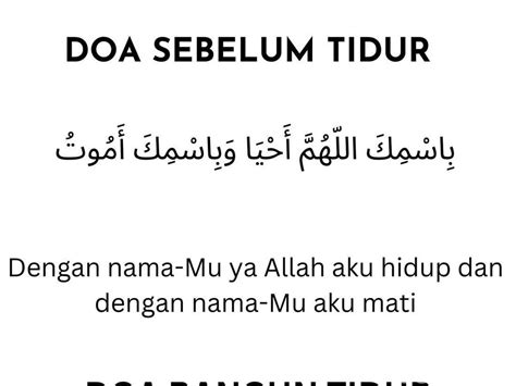 Berita dan Informasi Doa sebelum tidur dan artinya Terkini dan Terbaru Hari ini - detikcom