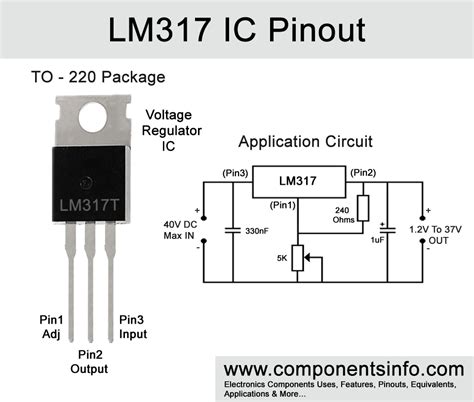 LM317T Voltage Regulator: Pinout, CAD Model And Datasheet, 46% OFF