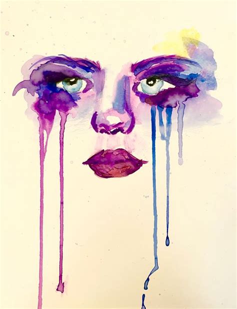 Painted Tears - Art by Amanda - Paintings & Prints, People & Figures, Portraits, Female - ArtPal