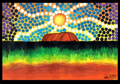 Uluru landscape aboriginal inspired art – Artofit