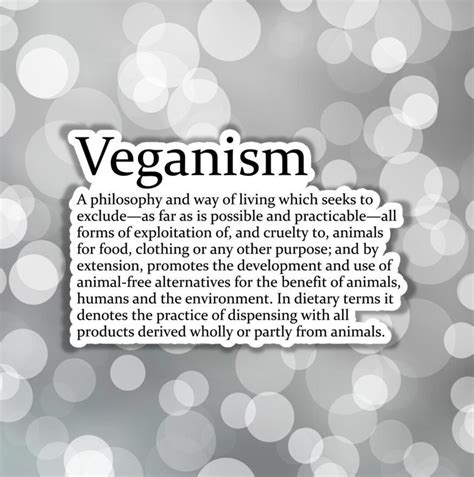 Vegan Sticker Veganism Definition Sticker End Speciesism Definition ...