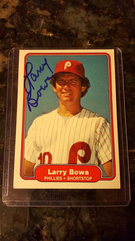 Autograph Through The Mail Athletes: Larry Bowa