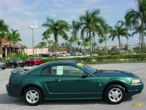 Amazon Green Metallic 2000 Ford Mustang V6 Coupe Exterior Photo #24217694 | GTCarLot.com