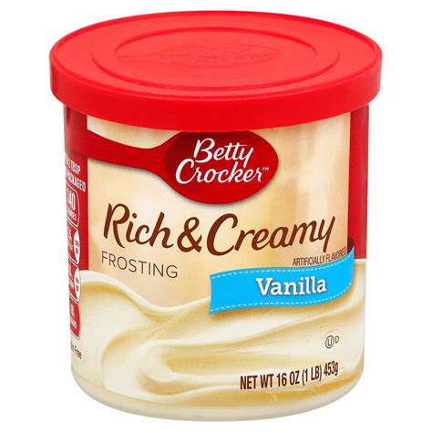 A Product of Betty Crocker Vanilla Rich & Creamy Frosting, 16 oz - Pack ...