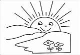Sunrise Coloring Sheet Coloring Pages sketch template