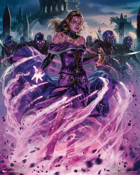 Liliana, Dreadhorde General MtG Art from War of the Spark Set by Chris Rallis - Art of Magic ...