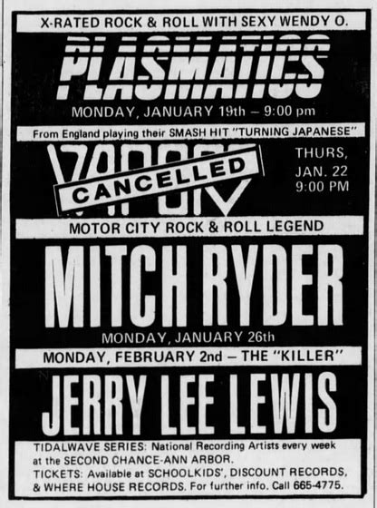 Mitch Ryder | The Concert Database