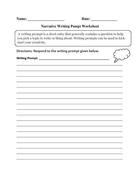Writing Prompt Worksheet First Grade - 1st Grade Writing Stories Worksheets Free Printables ...