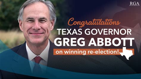 RGA Congratulates Texas Governor Greg Abbott On Winning Re-Election