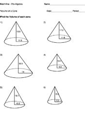 Volume of a Cone - MathVine.com