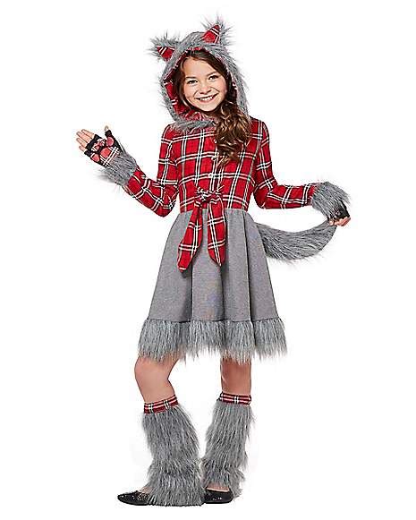 Kids Faux Fur Charming Werewolf Costume - Spirithalloween.com