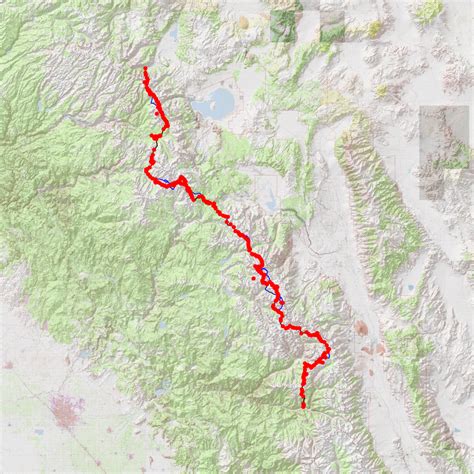 Sierra High Route - CalTopo