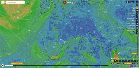 Windy map preview. The map has a composition divided into logical ...