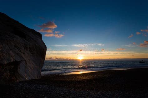 Aphrodite`s Rock during Sunset Cyprus Stock Photo - Image of mythology, holiday: 137532198