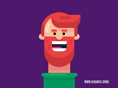 Flat Design Character Illustration In Adobe Illustrator CC by Mark Rise on Dribbble