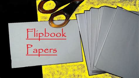 How to make Flipbook Papers (60-100 at a time) - YouTube