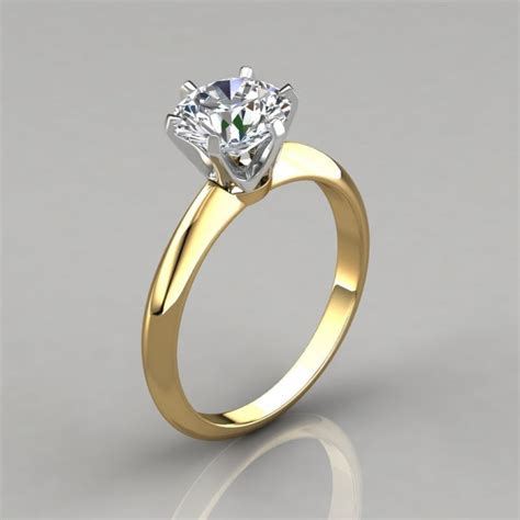 Six-Prong Round Brilliant Solitaire Engagement Ring